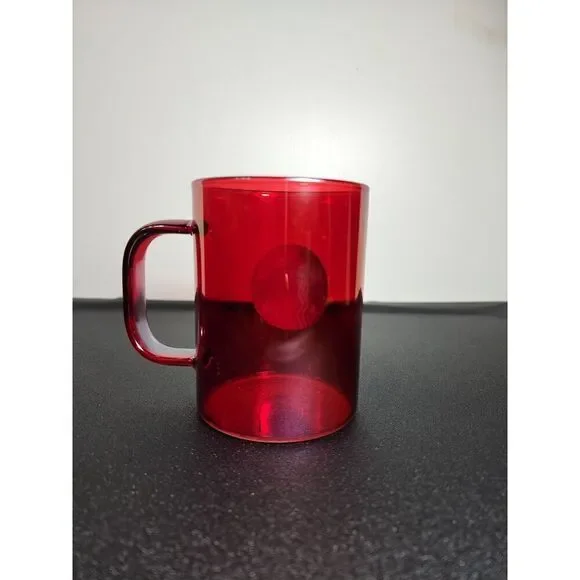 Starbucks Holiday 2019 Red Iridescent Holiday Edition Cup Glass 14 Oz - Picture 2 of 4